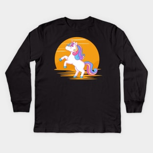 my little artax and sunset Kids Long Sleeve T-Shirt